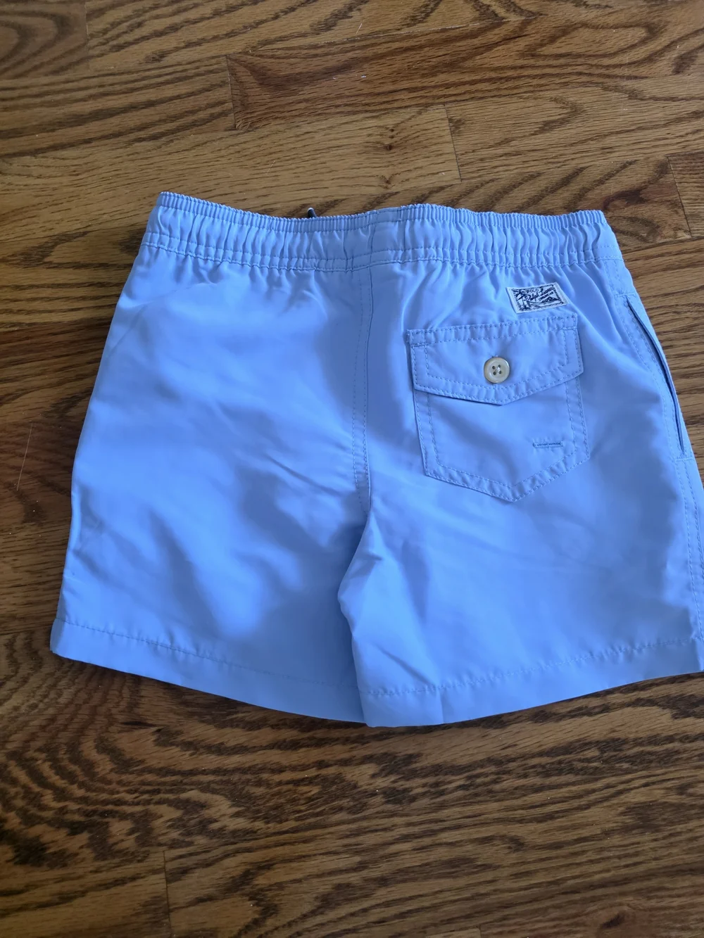 Polo by Ralph Lauren Light Blue Swim Shorts with Red Pony NWOT